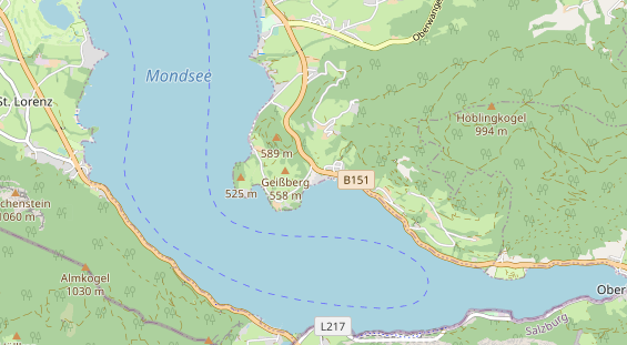 Luxushotel auf Karte