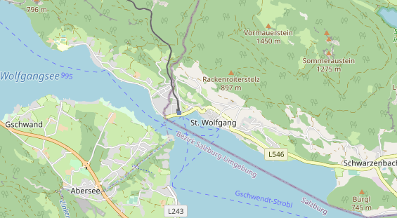 Luxushotel auf Karte