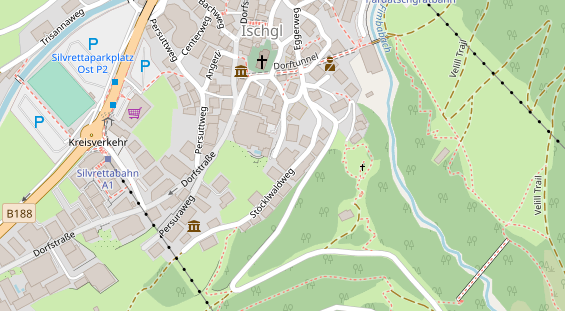 Luxushotel auf Satellitenbild