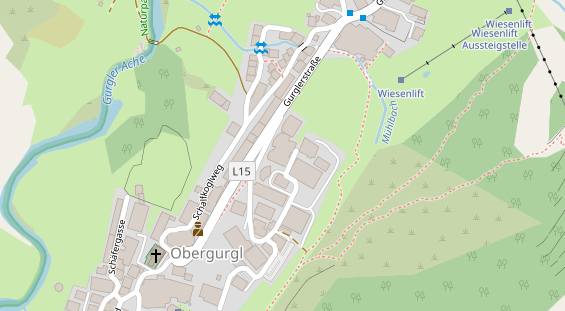 Luxushotel auf Satellitenbild