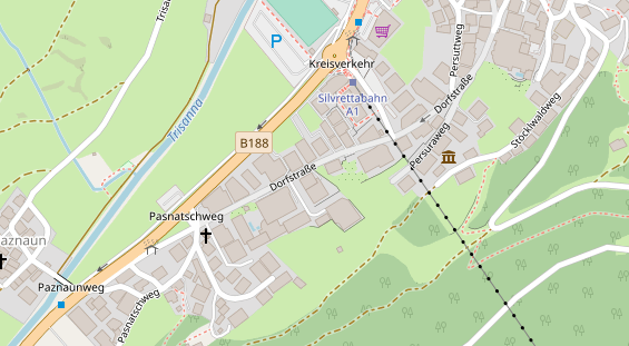 Luxushotel auf Satellitenbild