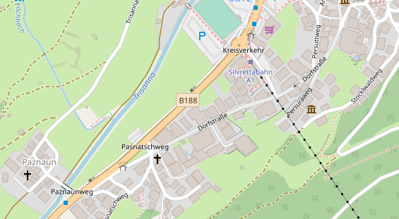 Luxushotel auf Satellitenbild