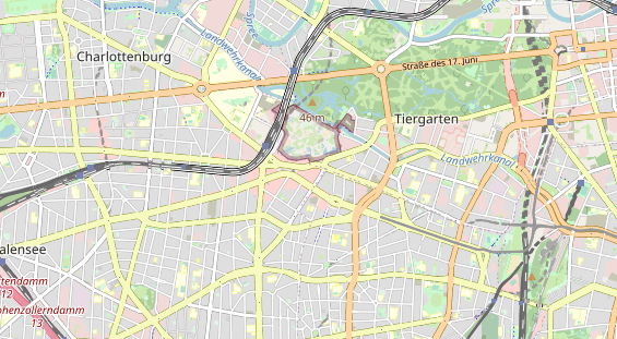 Luxushotel auf Karte