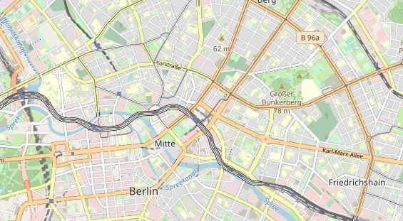 Luxushotel auf Karte