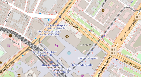 Luxushotel auf Satellitenbild