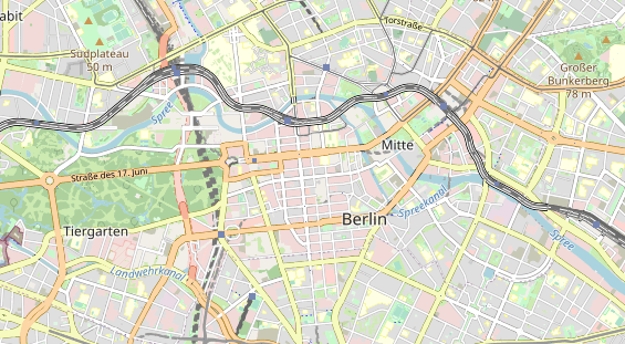 Luxushotel auf Karte