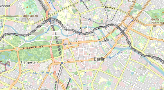 Luxushotel auf Karte