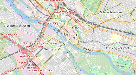 Luxushotel auf Karte