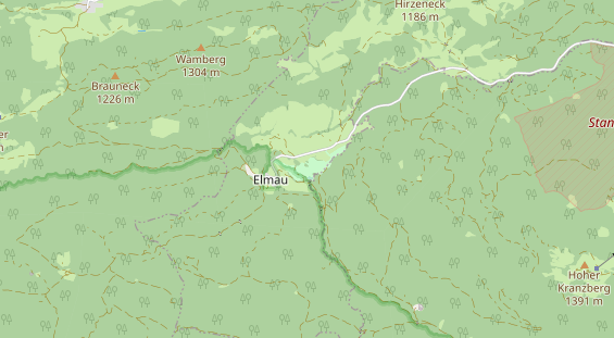 Luxushotel auf Karte