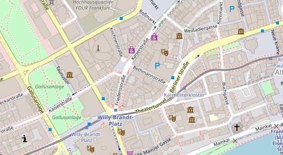 Luxushotel auf Satellitenbild