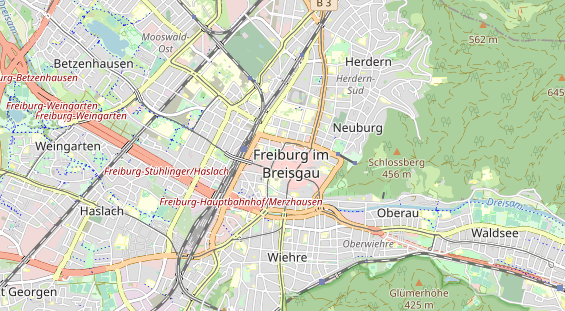 Luxushotel auf Karte