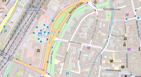 Luxushotel auf Karte