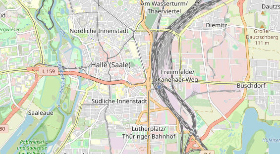 Luxushotel auf Karte