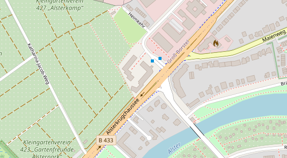 Luxushotel auf Karte