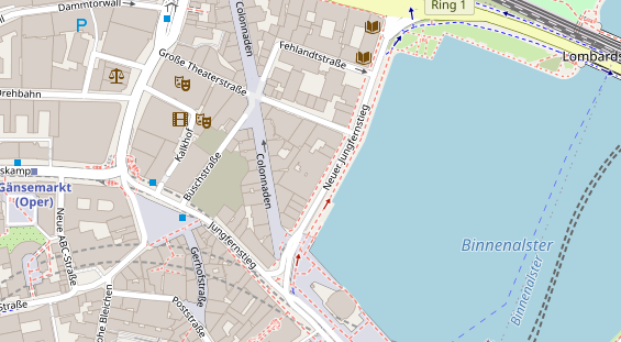 Luxushotel auf Karte