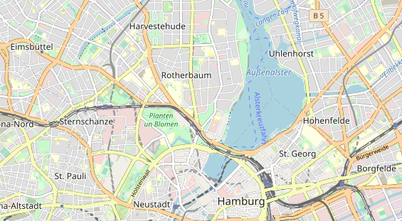 Luxushotel auf Karte