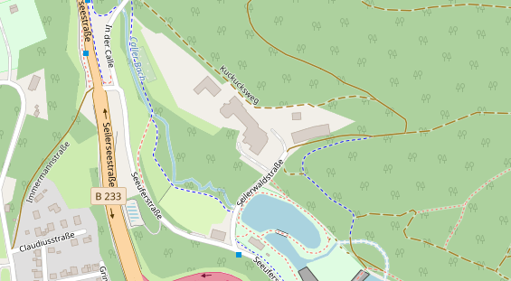 Luxushotel auf Karte