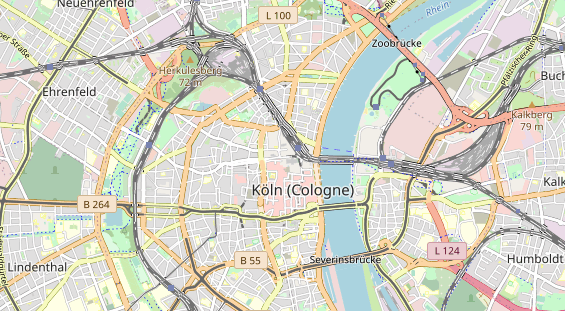 Luxushotel auf Karte