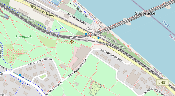 Luxushotel auf Karte