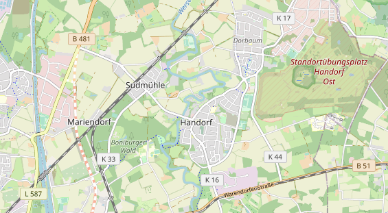 Luxushotel auf Karte