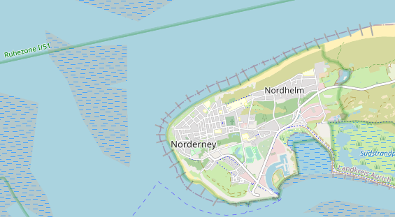 Luxushotel auf Karte