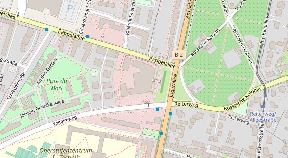 Luxushotel auf Satellitenbild