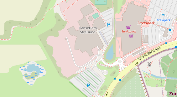 Luxushotel auf Satellitenbild