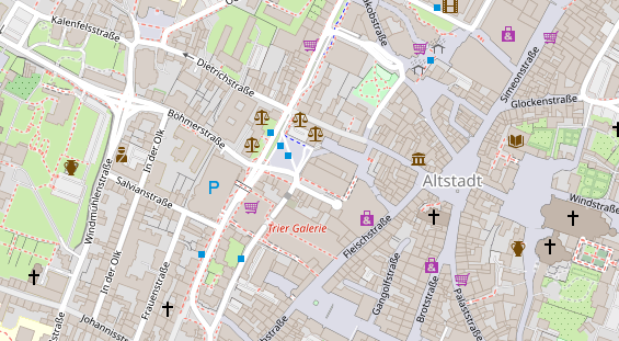 Luxushotel auf Satellitenbild