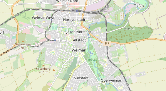 Luxushotel auf Karte