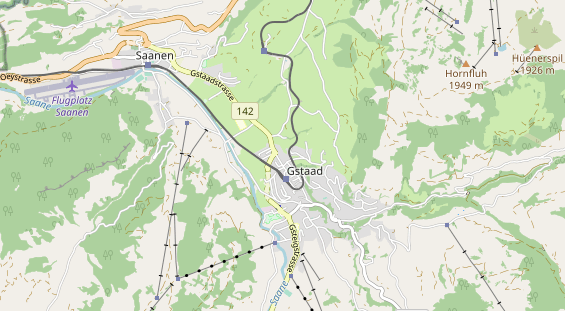 Luxushotel auf Karte