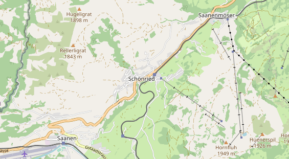 Luxushotel auf Karte