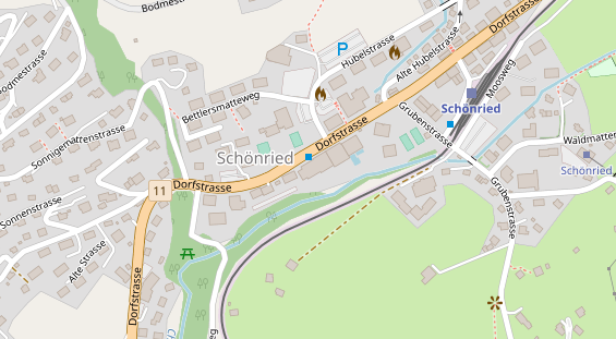 Luxushotel auf Karte