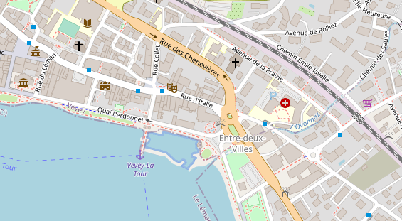 Luxushotel auf Satellitenbild