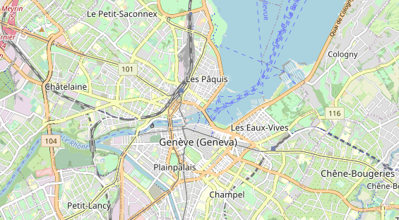 Luxushotel auf Karte