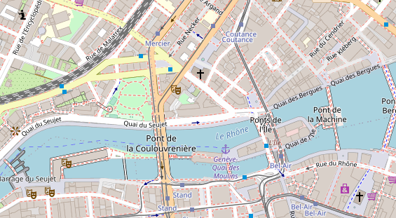 Luxushotel auf Satellitenbild