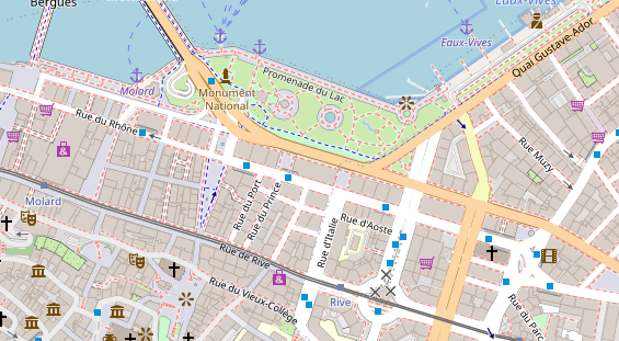 Luxushotel auf Satellitenbild