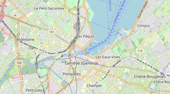 Luxushotel auf Karte