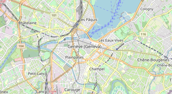 Luxushotel auf Karte