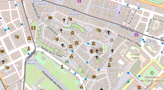 Luxushotel auf Satellitenbild