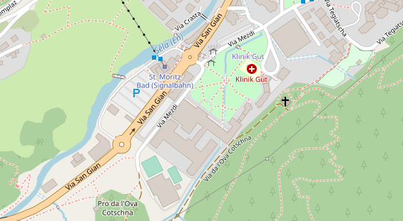 Luxushotel auf Satellitenbild