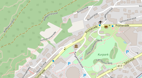 Luxushotel auf Satellitenbild