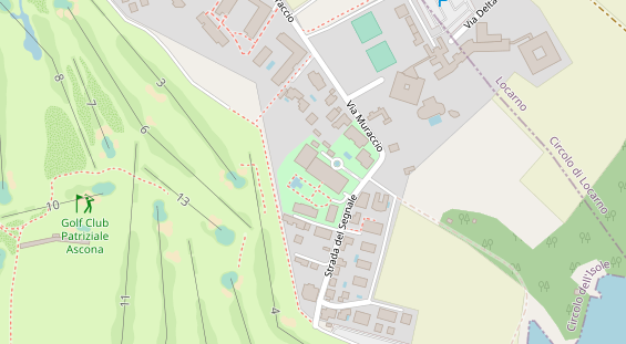 Luxushotel auf Satellitenbild