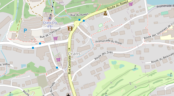 Luxushotel auf Satellitenbild