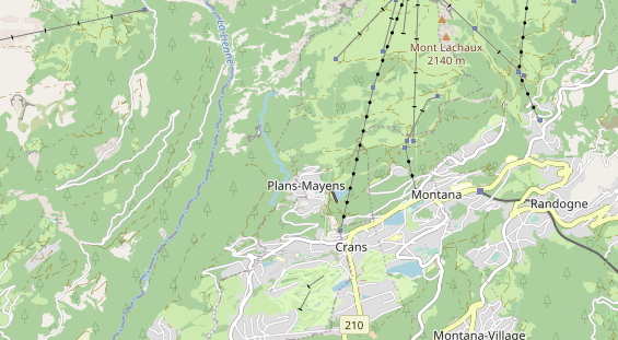 Luxushotel auf Karte