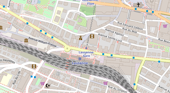 Luxushotel auf Satellitenbild