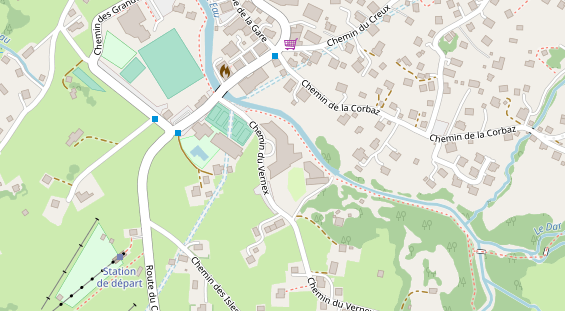 Luxushotel auf Satellitenbild