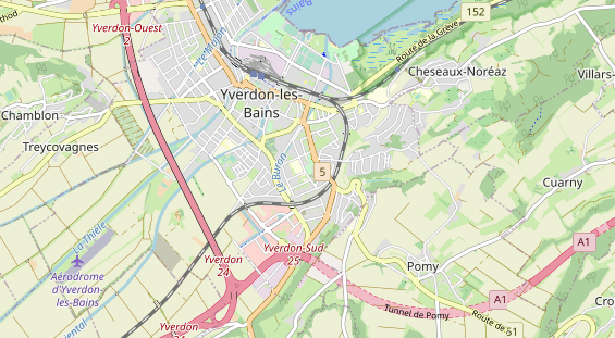 Luxushotel auf Karte