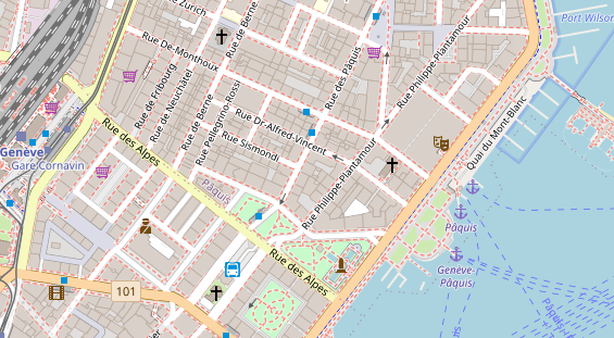 Luxushotel auf Satellitenbild