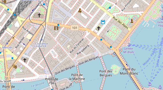 Luxushotel auf Satellitenbild