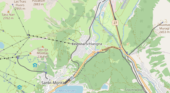 Luxushotel auf Karte